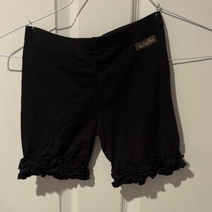 Matilda Jane Black Ruffle Hem Bike Shorts